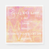 Bat Bar Mitzvah einfach subtile Napkins Serviette (Vorderseite)