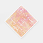 Bat Bar Mitzvah einfach subtile Napkins Serviette (Ecke)