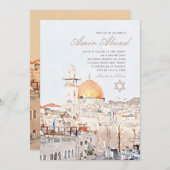 Bat Bar Mitzvah Einladung (Vorne/Hinten)