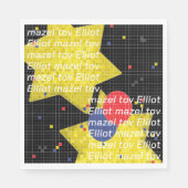 Bat Bar Mitzvah Game auf Napkins Serviette (Vorderseite)