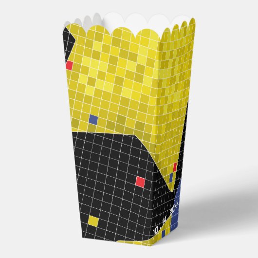 Bat Bar Mitzvah GAME ON Lining Gefälligkeitsboxen Geschenkschachtel (Rückseite)