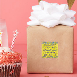 Bat Bar Mitzvah GAME ON Quadratischer Aufkleber