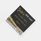 Bat Bar Mitzvah Gold Yad Napkins Serviette (Ecke)