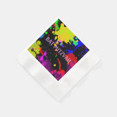 Bat/Bar Mitzvah Paint Spritzer Paper Napkins Serviette (Ecke)