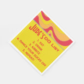 Bat Bar Mitzvah Silvery Waves Napkins Serviette (Ecke)