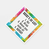 Bat Bar Mitzvah Splash of Color Serviette (Ecke)