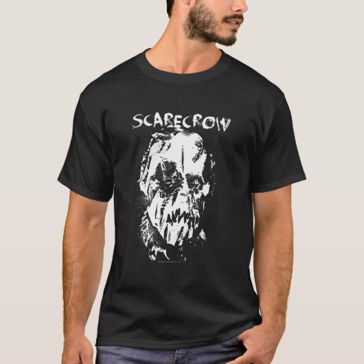 Bat Begins Scarecrow Face T-Shirt (Vorderseite)