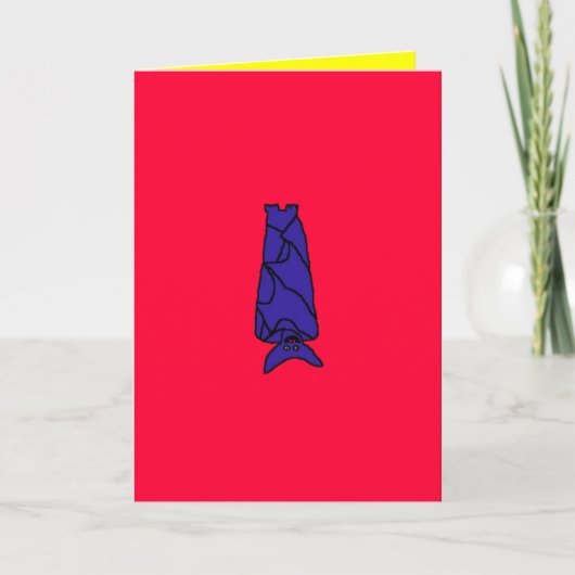 Bat Birthday Card Karte (Vorderseite)