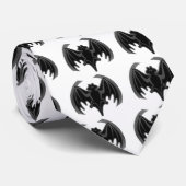 Bat Black Inv The MUSEUM Zazzle Geschenke Krawatte (Gerollt)