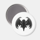 Bat Black Inv The MUSEUM Zazzle Geschenke Magnet (Vorderseite/Rückseite)