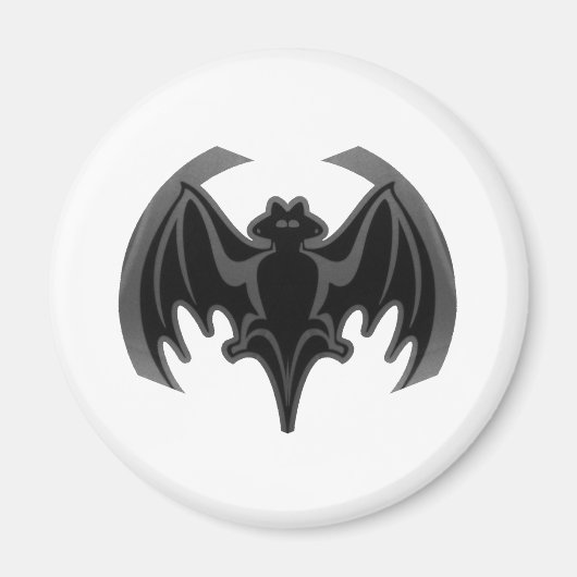 Bat Black Inv The MUSEUM Zazzle Geschenke Magnet (Vorne)