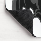 Bat Black Inv The MUSEUM Zazzle Geschenke Mousepad (Ecke)