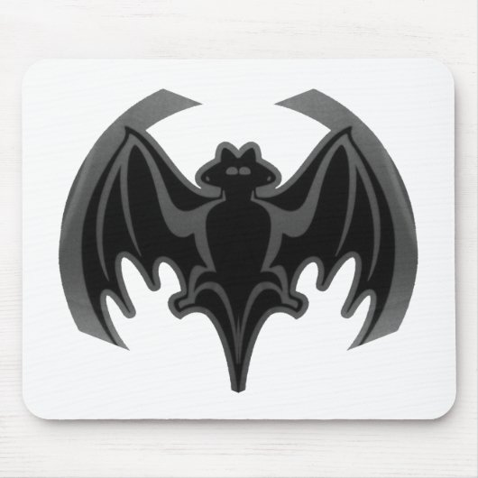 Bat Black Inv The MUSEUM Zazzle Geschenke Mousepad (Vorne)