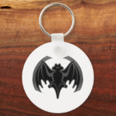 Bat Black Inv The MUSEUM Zazzle Geschenke Schlüsselanhänger (Vorderseite)