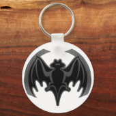 Bat Black Inv The MUSEUM Zazzle Geschenke Schlüsselanhänger (Vorderseite)