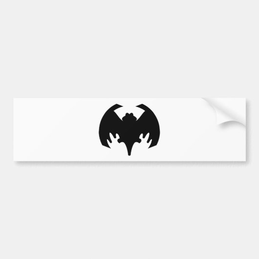 Bat Black The MUSEUM Zazzle Geschenke Autoaufkleber (Vorne)