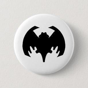 Bat Black The MUSEUM Zazzle Geschenke Button