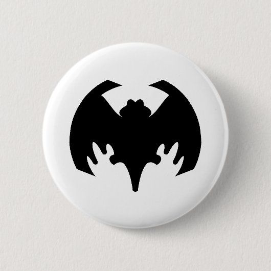 Bat Black The MUSEUM Zazzle Geschenke Button (Vorderseite)
