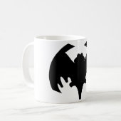 Bat Black The MUSEUM Zazzle Geschenke Kaffeetasse (Vorderseite Links)