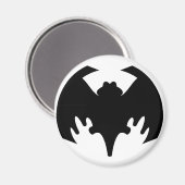 Bat Black The MUSEUM Zazzle Geschenke Magnet (Vorderseite/Rückseite)
