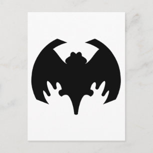 Bat Black The MUSEUM Zazzle Geschenke Postkarte