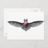 Bat Blasen Gothic Absurd Postkarte (Vorne/Hinten)
