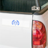 Bat Blue Inv MUSEUM Zazzle Geschenke Autoaufkleber (Auf Lkw)