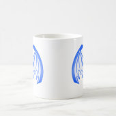 Bat Blue Inv MUSEUM Zazzle Geschenke Kaffeetasse (Mittel)