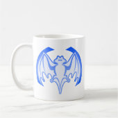 Bat Blue Inv MUSEUM Zazzle Geschenke Kaffeetasse (Links)
