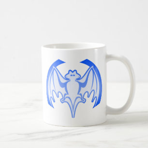 Bat Blue Inv MUSEUM Zazzle Geschenke Kaffeetasse