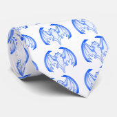 Bat Blue Inv MUSEUM Zazzle Geschenke Krawatte (Gerollt)