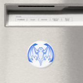 Bat Blue Inv MUSEUM Zazzle Geschenke Magnet (In Situ (Geschirrspüler))