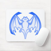 Bat Blue Inv MUSEUM Zazzle Geschenke Mousepad (Mit Mouse)