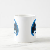 Bat Blue The MUSEUM Zazzle Geschenke Kaffeetasse (Mittel)