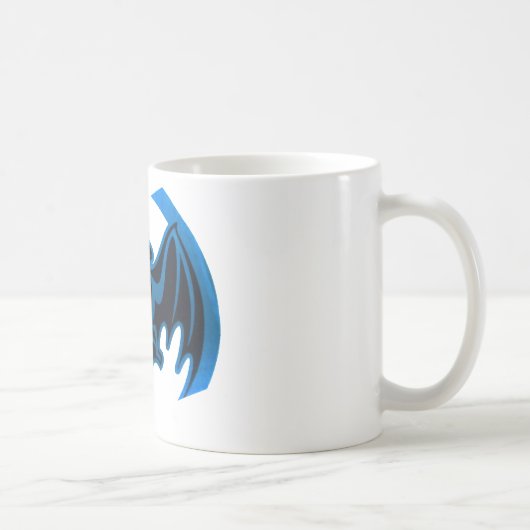 Bat Blue The MUSEUM Zazzle Geschenke Kaffeetasse (Rechts)
