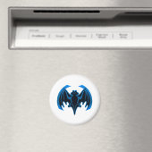 Bat Blue The MUSEUM Zazzle Geschenke Magnet (In Situ (Geschirrspüler))