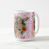 Bat-Blume Botanisch-florale Kaffeetasse (VorderseiteRechts)