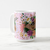 Bat-Blume Botanisch-florale Kaffeetasse (Vorderseite Links)