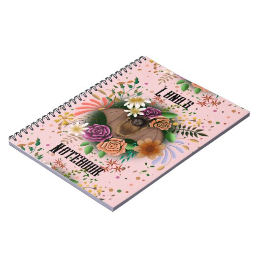 Bat-Blume Botanisch-florale Notizblock (Linke Seite)