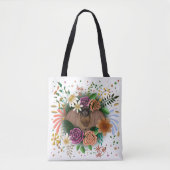 Bat-Blume Botanisch-florale Tasche (Vorderseite)