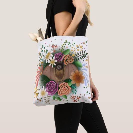 Bat-Blume Botanisch-florale Tasche (Von Nahem)