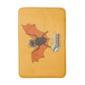 Bat Book Lover Funny Halloween Badematte (Vorderseite Vertikal)