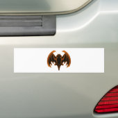 Bat Brown The MUSEUM Zazzle Geschenke Autoaufkleber (Auf Auto)
