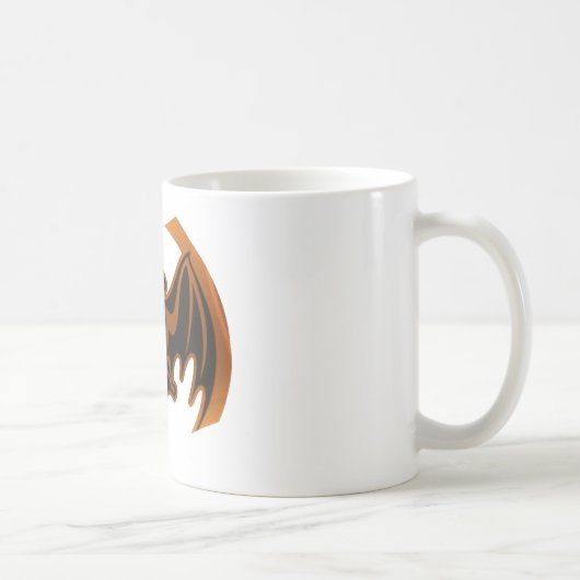 Bat Brown The MUSEUM Zazzle Geschenke Kaffeetasse (Rechts)