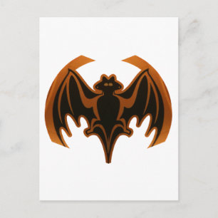 Bat Brown The MUSEUM Zazzle Geschenke Postkarte