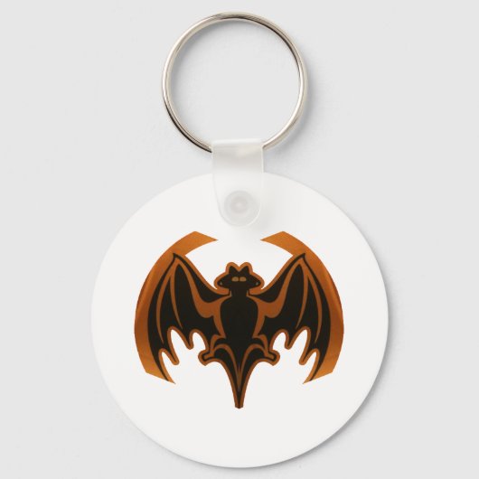 Bat Brown The MUSEUM Zazzle Geschenke Schlüsselanhänger (Vorderseite)