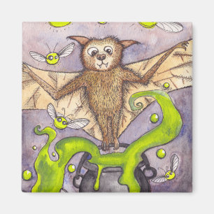 Bat & Cauldron Magnet