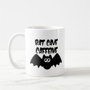 Bat Cave Coffeine Funny Halloween Kaffeetasse
