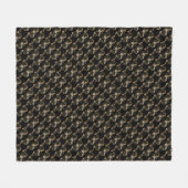 Bat Chinese Symbol Fleece Blanket (Vorderseite (Horizontal))