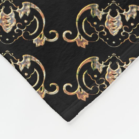 Bat Chinese Symbol Fleece Blanket (Ecke)